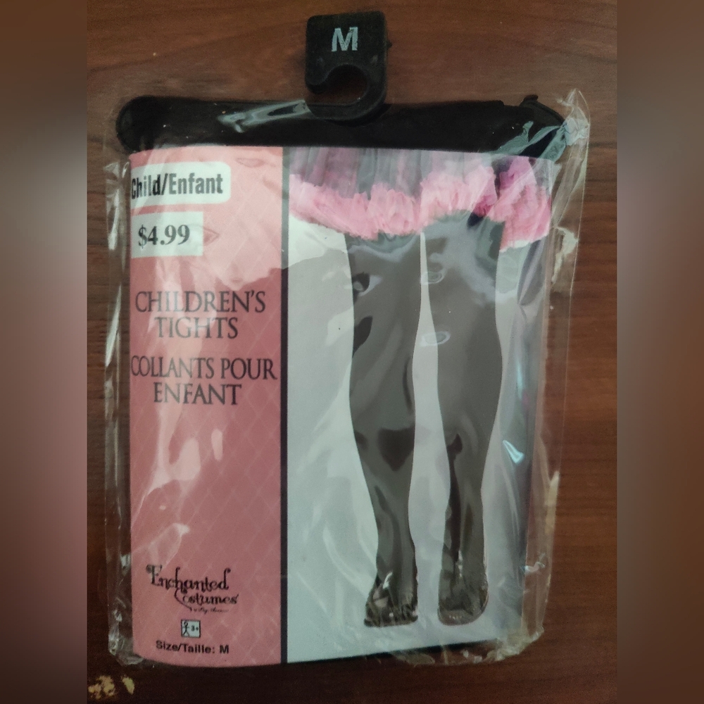 Children's tights Black Enchanted Costumes (New)